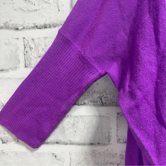 J.Crew Black Label Merino Wool Oversized Dolman Sleeves Lightweight Sweater XXS - Picture 2 of 6